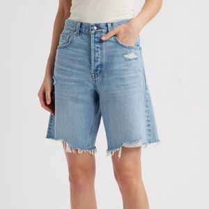 Madewell Light Blue Long Baggy Denim Shorts